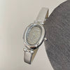 Women's Vintage Medieval Style Ovalshaped Metal Strap Stainless Steel Buckle Watch