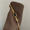 Women's Vintage Medieval Style Ovalshaped Metal Strap Stainless Steel Buckle Watch