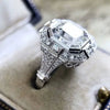 Women's Vintage Palace Style Copper Zircon Geometric Bracelet And Ring