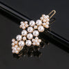 Women's Vintage Pearl Bow Frog Clip Hair Accessory Electroplated Alloy Hairpin For Bangs
