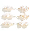 Women's Vintage Pearl Bow Frog Clip Hair Accessory Electroplated Alloy Hairpin For Bangs