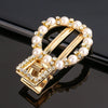 Women's Vintage Pearl Duckbill Hair Clip With Rhinestone Detail Elegant Simple Side Clasp Hair Accessory