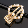 Women's Vintage Pearl Duckbill Hair Clip With Rhinestone Detail Elegant Simple Side Clasp Hair Accessory