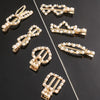 Women's Vintage Pearl Duckbill Hair Clip With Rhinestone Detail Elegant Simple Side Clasp Hair Accessory
