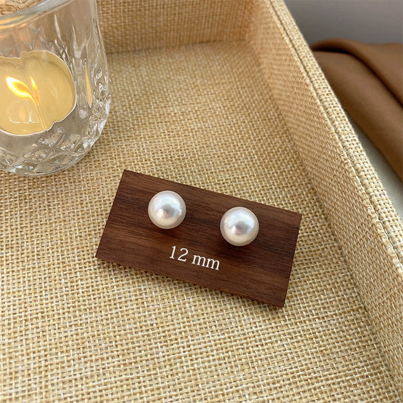 Women's Vintage Pearl Earrings With 925 Silver Needles Alloy Material Geometric Heart Bow Star Shape Electroplating