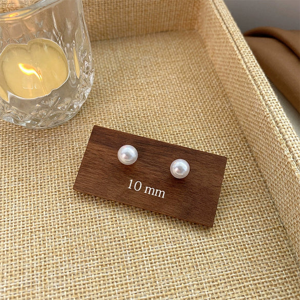 Women's Vintage Pearl Earrings With 925 Silver Needles Alloy Material Geometric Heart Bow Star Shape Electroplating