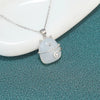 Women's Vintage Sterling Silver Animal Pendant Necklace With Agate And Chalcedony Electroplated Clavicle Chain