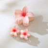 Women's Vintage Style Plumeria Flower Hair Clip Ps Material Baking Paint Process