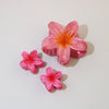 Women's Vintage Style Plumeria Flower Hair Clip Ps Material Baking Paint Process