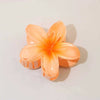 Women's Vintage Style Plumeria Flower Hair Clip Ps Material Baking Paint Process