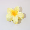 Women's Vintage Style Plumeria Flower Hair Clip Ps Material Baking Paint Process