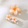 Women's Vintage Style Plumeria Flower Hair Clip Ps Material Baking Paint Process