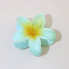 Women's Vintage Style Plumeria Flower Hair Clip Ps Material Baking Paint Process