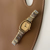 Women's Vintage Wine Barrel Alloy Band Quartz Watch Simple Elegant Casual Style