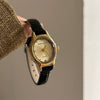 Women's Watch Alloy Case Copper Strap Oval Dial Medieval Style
