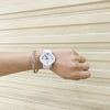 Women's Watch Alloy Case Genuine Leather Strap Rhombus Dial Fashion Simple Casual