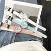 Women's Watch Alloy Case Genuine Leather Strap Rhombus Dial Fashion Simple Casual