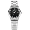 Women's Watch Alloy Case Genuine Leather Strap Round Dial Luxury Leisure Style Diamond Starry Sky Face