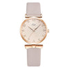 Women's Watch Alloy Case Imitation Leather Strap Round Dial Leisure Style Sunflower Design Quartz