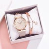 Women's Watch Alloy Case Imitation Leather Strap Round Dial Leisure Style Sunflower Design Quartz