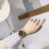 Women's Watch Alloy Case Imitation Leather Strap Round Dial Leisure Style