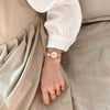Women's Watch Alloy Case Imitation Leather Strap Round Dial Leisure Style