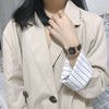 Women's Watch Alloy Case Imitation Leather Strap Round Dial Leisure Style