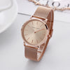 Women's Watch Alloy Case Stainless Steel Band Round Dial Leisure Style