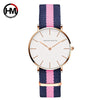 Women's Watch Alloy Case Stainless Steel Clasp Pu Strap Round Dial Simple Fashion Waterproof