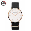 Women's Watch Alloy Case Stainless Steel Clasp Pu Strap Round Dial Simple Fashion Waterproof
