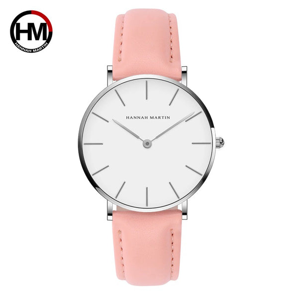 Women's Watch Alloy Case Stainless Steel Clasp Pu Strap Round Dial Simple Fashion Waterproof