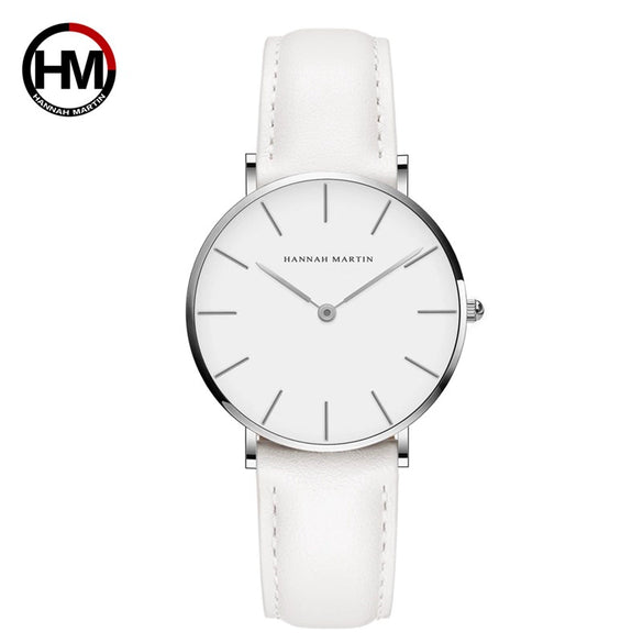 Women's Watch Alloy Case Stainless Steel Clasp Pu Strap Round Dial Simple Fashion Waterproof