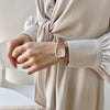 Women's Watch Alloy Stainless Steel Barrel Dial Retro Simple Elegant Leisure Style