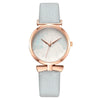 Women's Watch Bow Leaf Print Imitation Leather Belt Metal Case Stainless Steel Clasp Round Dial