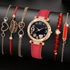 Women's Watch Fashion Allmatch Round Alloy And Pu Watch With Spiral Crown And Concealed Buckle