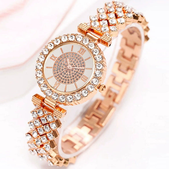 Women's Watches Alloy Gold Pin Buckle Round Dial Leisure Style