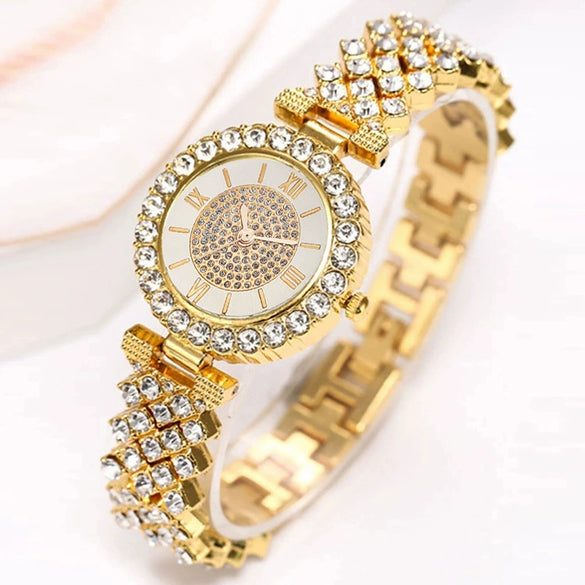 Women's Watches Alloy Gold Pin Buckle Round Dial Leisure Style