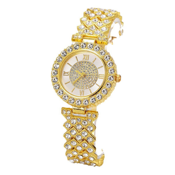 Women's Watches Alloy Gold Pin Buckle Round Dial Leisure Style
