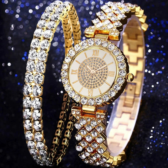 Women's Watches Alloy Gold Pin Buckle Round Dial Leisure Style