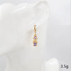 Women's Water Drop Earrings With Purple Rhinestone Gemstone Inlay Constellation Pattern Zinc Alloy Fashion Jewelry Wholesale