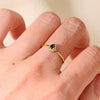 Women's Water Drop Geometric Design 925 Silver Diamond Ring Hand Jewelry