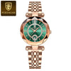 Women's Waterproof Ultrathin Fashion Quartz Watch Alloy Case Stainless Steel Strap Round Dial