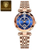 Women's Waterproof Ultrathin Fashion Quartz Watch Alloy Case Stainless Steel Strap Round Dial