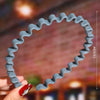 Women's Wavy Frosted Resin Hair Hoop Headband Solid Color Nonslip Hairband Handmade Simple Everyday Hair Accessory