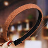 Women's Wavy Frosted Resin Hair Hoop Headband Solid Color Nonslip Hairband Handmade Simple Everyday Hair Accessory