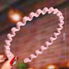 Women's Wavy Frosted Resin Hair Hoop Headband Solid Color Nonslip Hairband Handmade Simple Everyday Hair Accessory