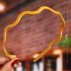 Women's Wavy Frosted Resin Hair Hoop Headband Solid Color Nonslip Hairband Handmade Simple Everyday Hair Accessory