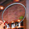 Women's Wavy Frosted Resin Hair Hoop Headband Solid Color Nonslip Hairband Handmade Simple Everyday Hair Accessory