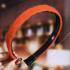 Women's Wavy Frosted Resin Hair Hoop Headband Solid Color Nonslip Hairband Handmade Simple Everyday Hair Accessory