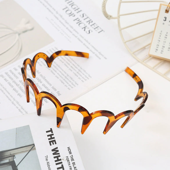 Women's Wavy Headband Pc Material Baking Paint Process